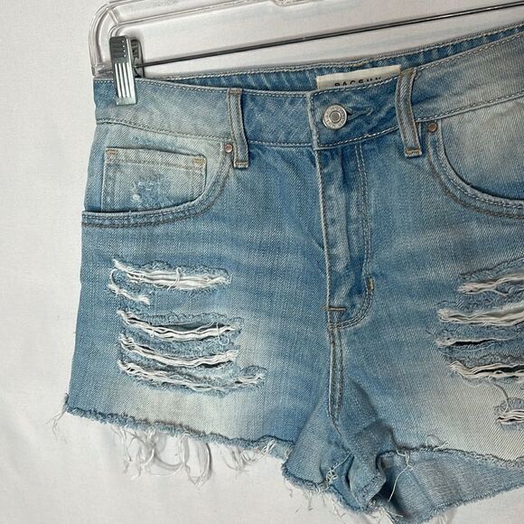 Pacsun High Rise Distressed Jean Shorts. Size 26. - Picture 3 of 6